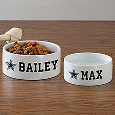 NFL Dallas Cowboys Personalized Dog Bowls - 46935