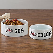 NFL Kansas City Chiefs Personalized Dog Bowls - 46940