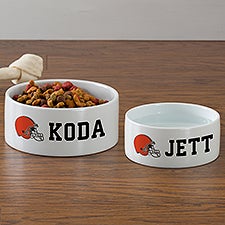 NFL Cleveland Browns Personalized Dog Bowls - 46942