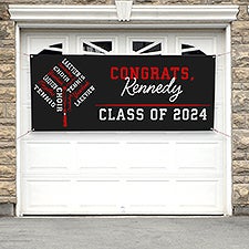 Repeating School Memories Personalized Graduation Banners - 46959