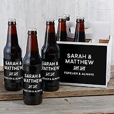 Anniversary Tally Personalized Beer Bottle Labels  Bottle Carrier  - 46971