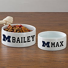 NCAA Michigan Wolverines Personalized Dog Bowls - 46987