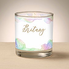 Birthstone Color Personalized 8oz Glass Candle - 46999