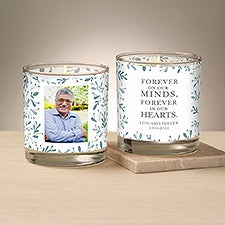 Botanical Memorial Personalized 80z Glass Candle - 47021