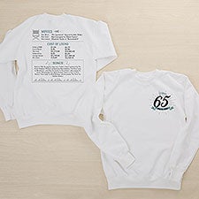 Historical Birthday Personalized Adult Sweatshirt - 47053