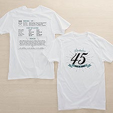 Historical Birthday Personalized Adult Shirts - 47056