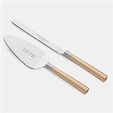 Engraved Wedgwood Vera Wang With Love Gold Knife and Server - 47080