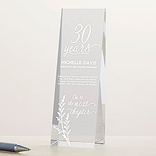 Engraved Retirement Slanted Vertical Award - 47171