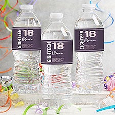 Timeless Birthday Personalized Water Bottle Labels - 47226