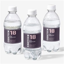 Timeless Birthday Personalized Water Bottle Labels - 47226