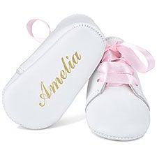 Personalized Leather Baby Girl Shoes - 47289D