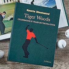 Tiger Woods: Celebrating 25 years on the PGA Tour Personalized Leather Book - 47295D