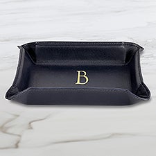 Personalized Leather Valet Tray - 47300D