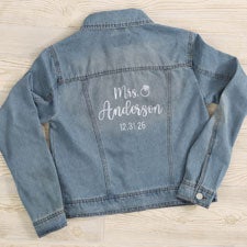 Bride Bling Embroidered Jean Jacket  - 47317