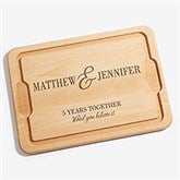 Eternal Love Personalized Hardwood Anniversary Cutting Board - 47319