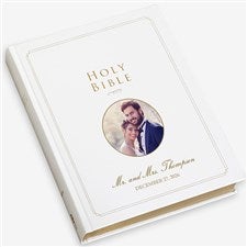 NIV Photo Personalized Wedding Holy Bible - 47326