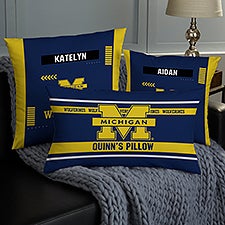 NCAA Michigan Wolverines Classic Personalized Throw Pillow - 47344