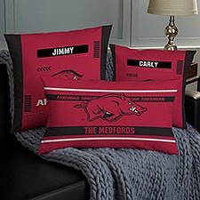 NCAA Arkansas Razorbacks Classic Personalized Throw Pillow - 47347