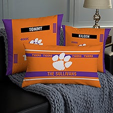 NCAA Clemson Tigers Classic Personalized Throw Pillow - 47350