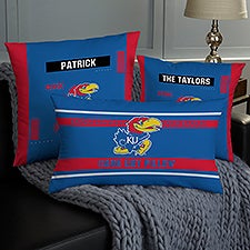 NCAA Kansas Jayhawks Classic Personalized Throw Pillow - 47364
