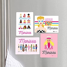 Barbie™ Heritage Collection Personalized Magnet Set of 4 - 47379