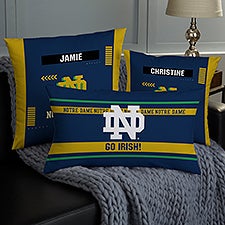 NCAA Notre Dame Fighting Irish Classic Personalized Throw Pillow - 47415