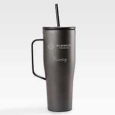 Personal Logo Corkcicle 30oz Cold Cup with Handle- Grey - 47443