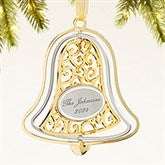 Signature Bell Engraved Spinning Metal Ornament - 47472