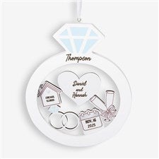 Wedding Personalized Shaker Ornament - 47476