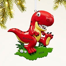 Red Dinosaur Personalized Ornament - 47482