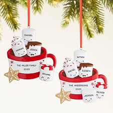 Marshmallow Family Personalized Christmas Ornament  - 47484