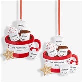 Marshmallow Family Personalized Christmas Ornament  - 47484