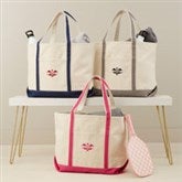 Pickleball Embroidered Canvas Tote Bag - 47508