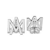 Personalized Overlapping Initial Earrings - 47523D