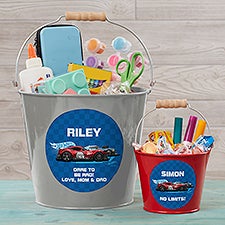 Hot Wheels Personalized Metal Treat Bucket  - 47529