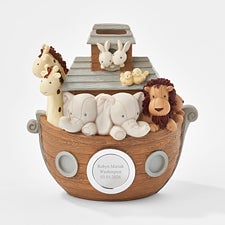 Engraved Noahs Ark Resin Coin Bank   - 47550