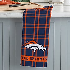 NFL Denver Broncos Personalized Waffle Weave Kitchen Towel - 47572