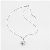 Engraved Stainless Wing & Heart Urn Necklace    - 47576