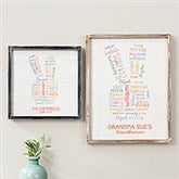 Easter Bunny Repeating Name Personalized Wall Art  - 47586