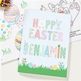 Easter Alphabet Personalized Kids Coloring Book - 47591