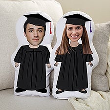 Graduation Personalized Photo Character Throw Pillow - 47632