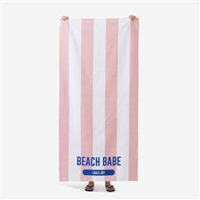 Sunkissed Stripes Personalized Beach Towels - 47745
