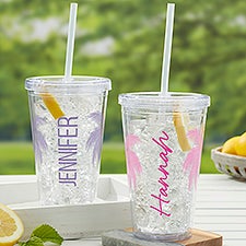 Summer Fun Personalized 17 oz. Acrylic Insulated Tumbler - 47761