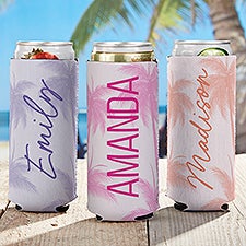 Summer Fun Personalized Slim Can Cooler - 47763