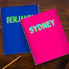 Shadow Name Personalized Large Notebooks-Set of 2 - 47775