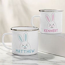 Bunny Face Personalized Kids Enamel Mug - 47795