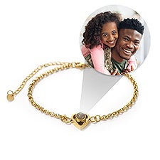 Custom Photo Projection Heart Bracelet - 47824D