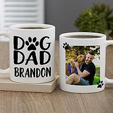 Dog Dad Personalized Photo Coffee Mugs - 47904