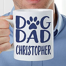 Dog Dad Personalized Photo 30oz. Oversized Coffee Mug - 47905