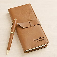 Signature Series Personalized Mens Leatherette Writing Journal  - 47907